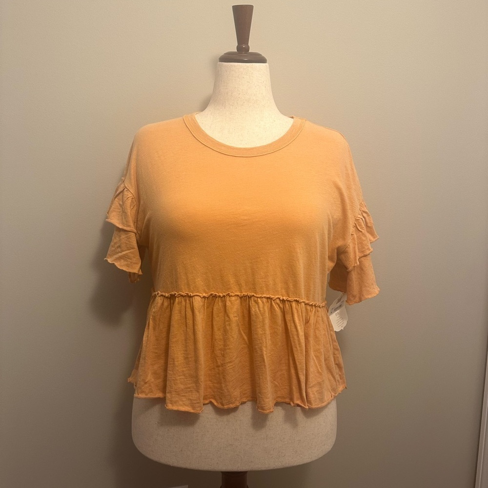 Altered State Woman’s Coral Ruffle Shirt​​ - Picture 5 of 11
